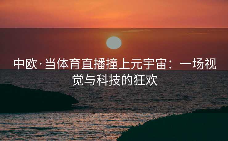 中欧·当体育直播撞上元宇宙：一场视觉与科技的狂欢