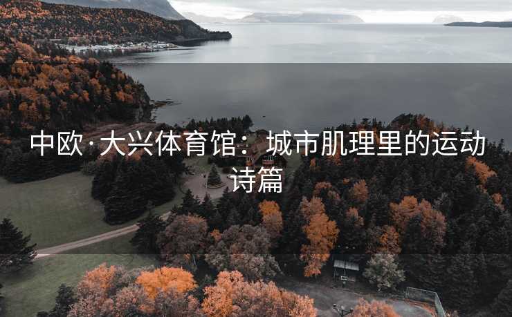 中欧·大兴体育馆：城市肌理里的运动诗篇