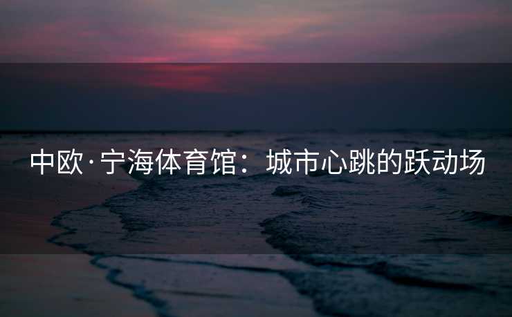 中欧·宁海体育馆：城市心跳的跃动场