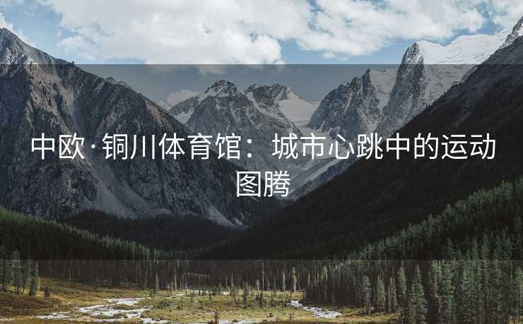 中欧·铜川体育馆：城市心跳中的运动图腾